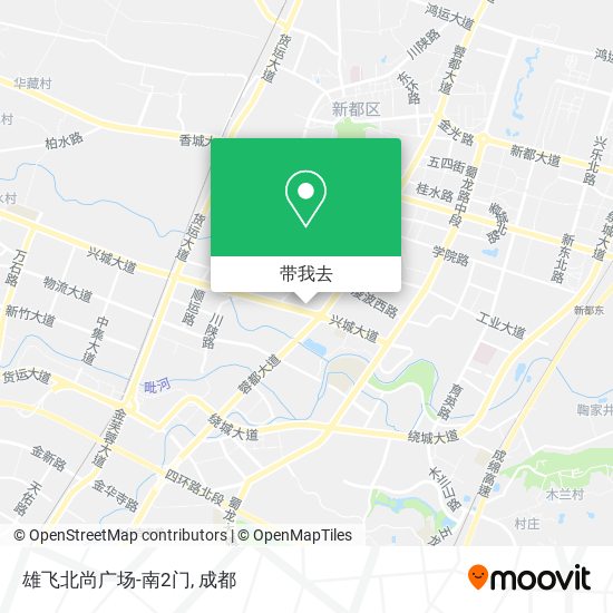 雄飞北尚广场-南2门地图