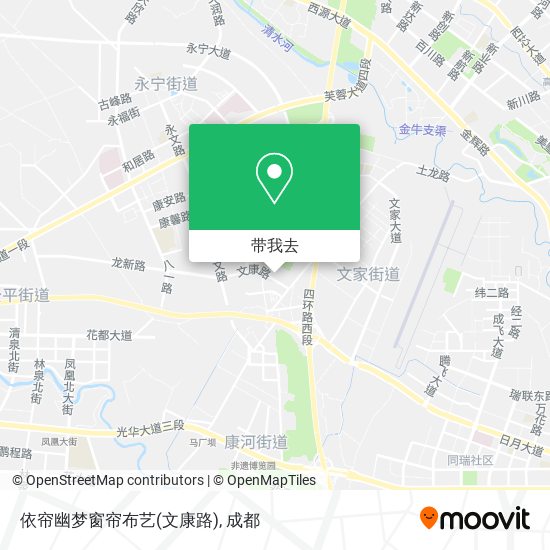依帘幽梦窗帘布艺(文康路)地图