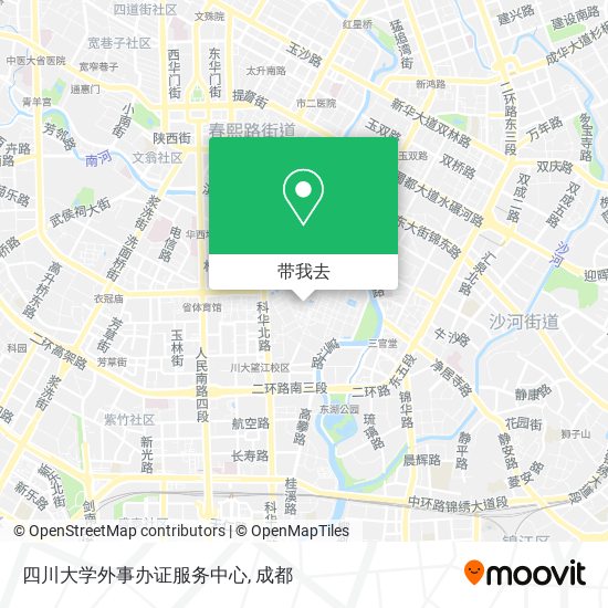 四川大学外事办证服务中心地图