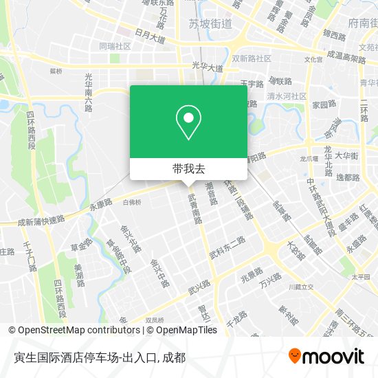 寅生国际酒店停车场-出入口地图
