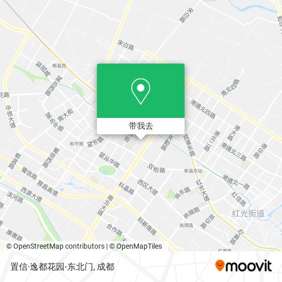 置信·逸都花园-东北门地图