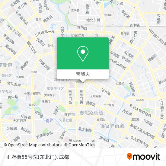 正府街55号院(东北门)地图