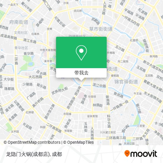 龙隐门火锅(成都店)地图