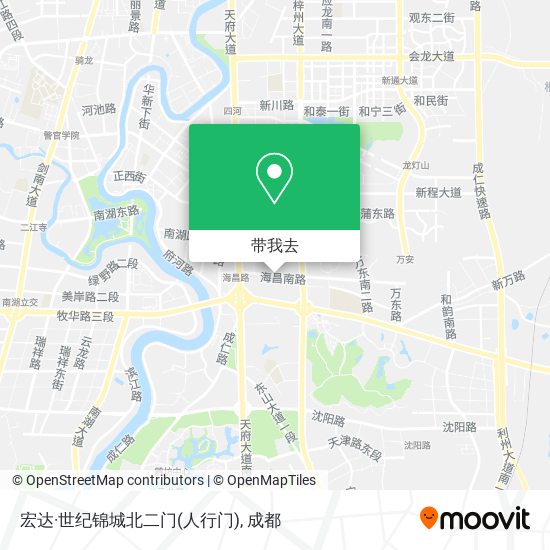 宏达·世纪锦城北二门(人行门)地图