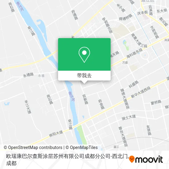 欧瑞康巴尔查斯涂层苏州有限公司成都分公司-西北门地图