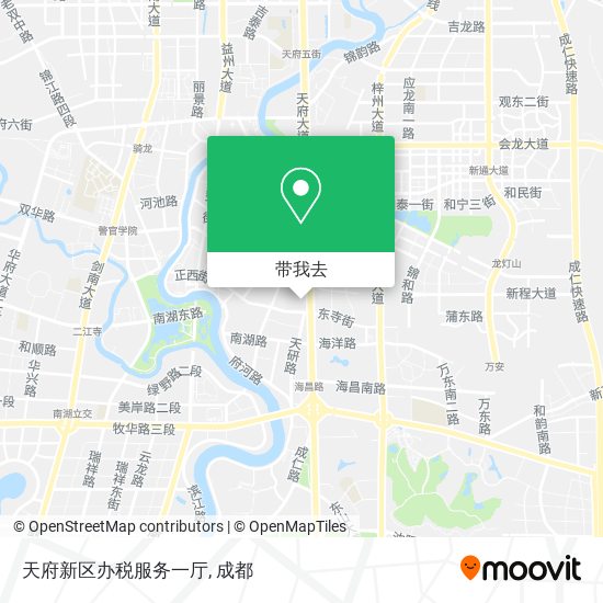 天府新区办税服务一厅地图