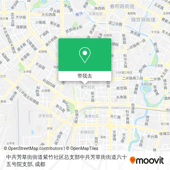 中共芳草街街道紫竹社区总支部中共芳草街街道六十五号院支部地图
