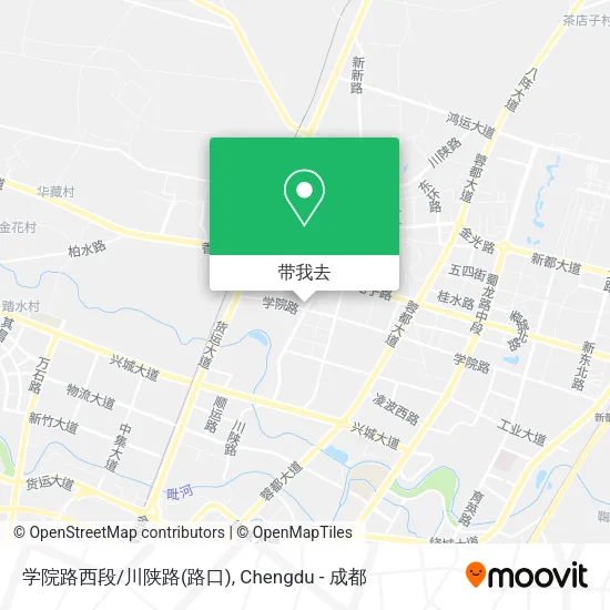 学院路西段/川陕路(路口)地图