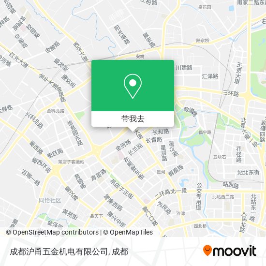 成都沪甬五金机电有限公司地图