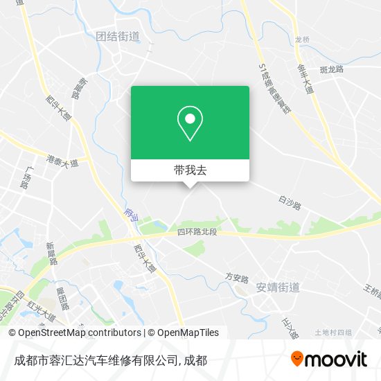 成都市蓉汇达汽车维修有限公司地图