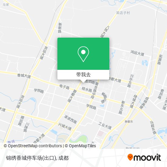 锦绣香城停车场(出口)地图