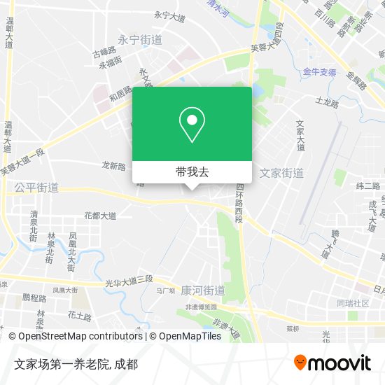 文家场第一养老院地图