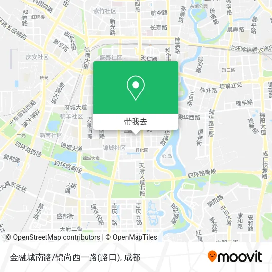 金融城南路/锦尚西一路(路口)地图