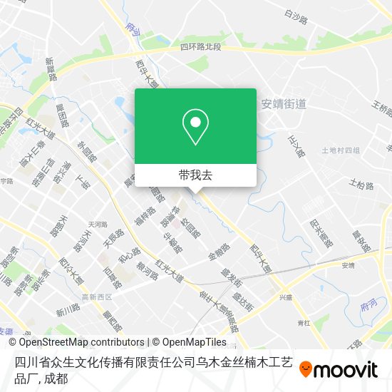 四川省众生文化传播有限责任公司乌木金丝楠木工艺品厂地图