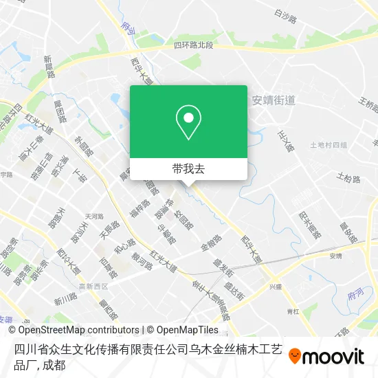 四川省众生文化传播有限责任公司乌木金丝楠木工艺品厂地图