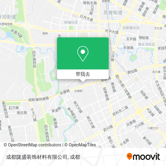 成都陇盛装饰材料有限公司地图