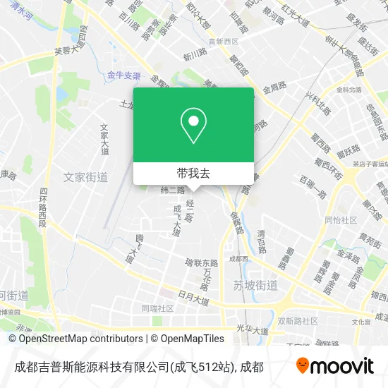 成都吉普斯能源科技有限公司(成飞512站)地图