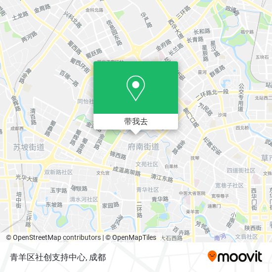 青羊区社创支持中心地图