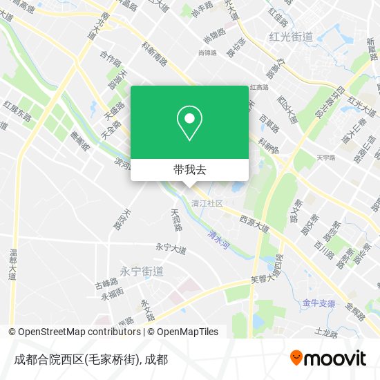 成都合院西区(毛家桥街)地图