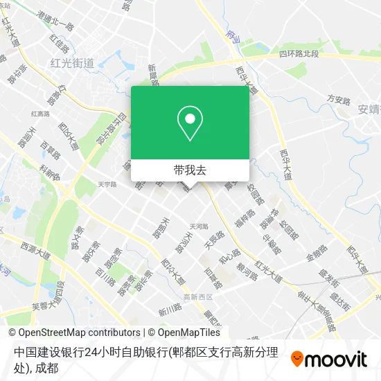 中国建设银行24小时自助银行(郫都区支行高新分理处)地图