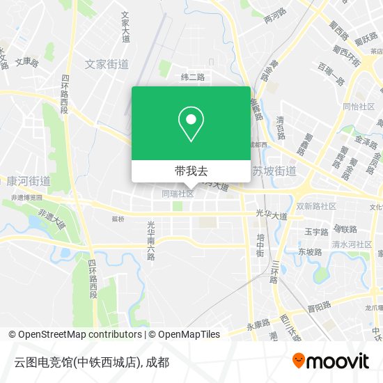 云图电竞馆(中铁西城店)地图