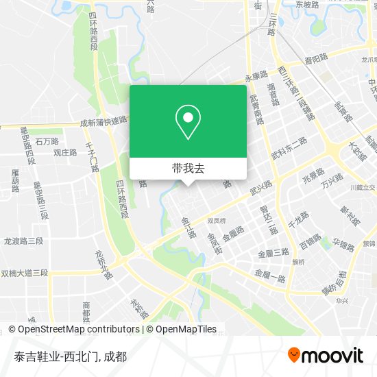 泰吉鞋业-西北门地图