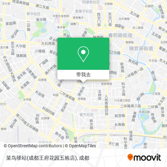 菜鸟驿站(成都王府花园五栋店)地图