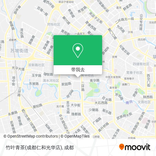 竹叶青茶(成都仁和光华店)地图