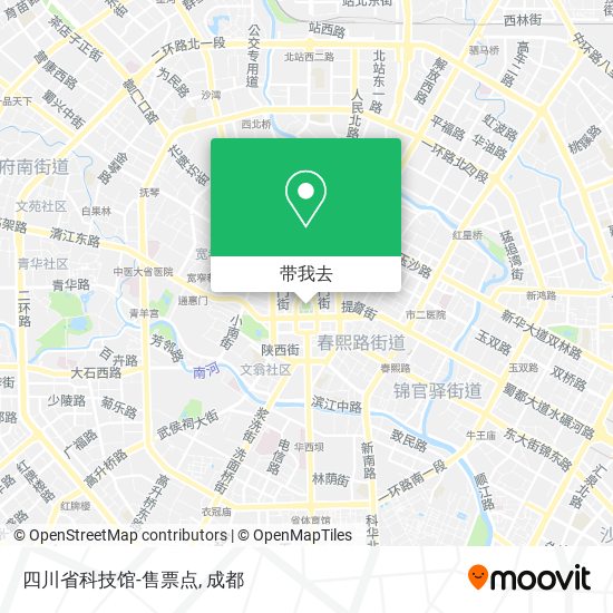 四川省科技馆-售票点地图
