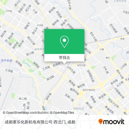 成都赛乐化新机电有限公司-西北门地图