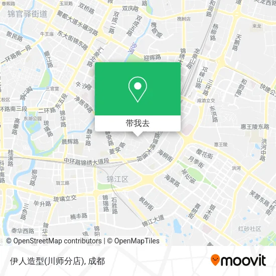 伊人造型(川师分店)地图