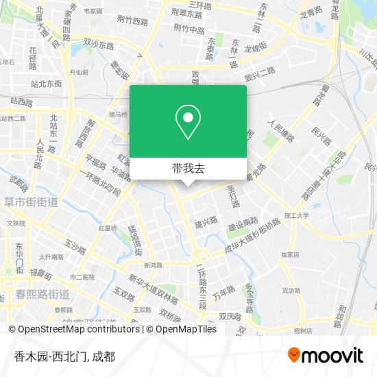 香木园-西北门地图