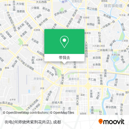 街电(何师烧烤紫荆花尚店)地图