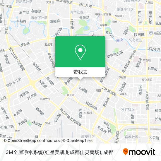 3M全屋净水系统(红星美凯龙成都佳灵商场)地图
