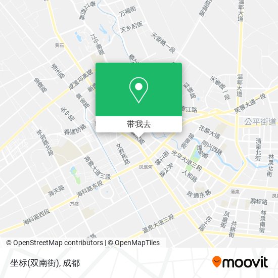 坐标(双南街)地图