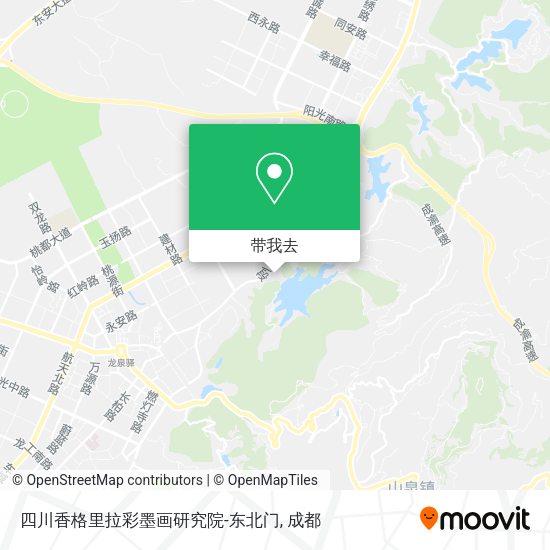 四川香格里拉彩墨画研究院-东北门地图