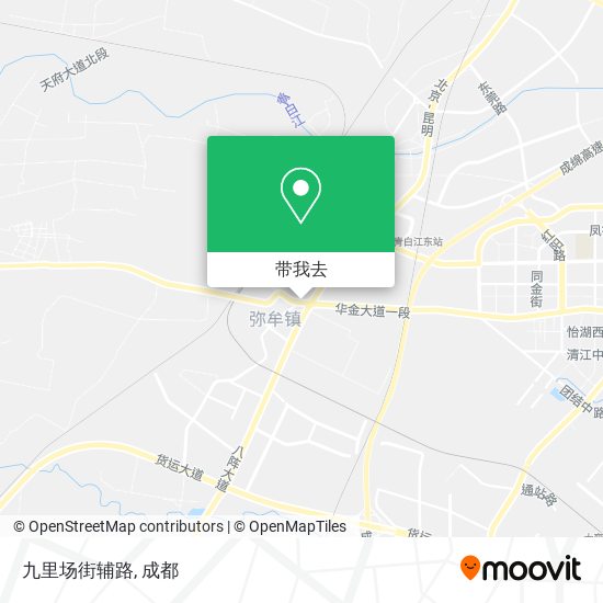 九里场街辅路地图