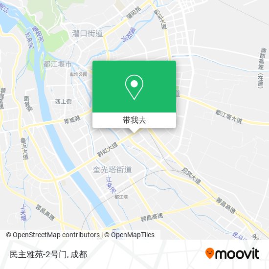 民主雅苑-2号门地图