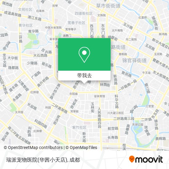 瑞派宠物医院(华茜小天店)地图