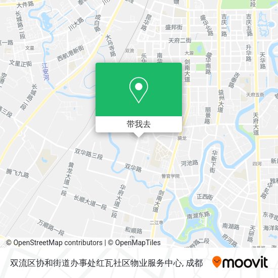 双流区协和街道办事处红瓦社区物业服务中心地图