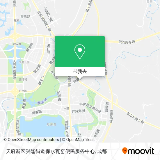天府新区兴隆街道保水瓦窑便民服务中心地图