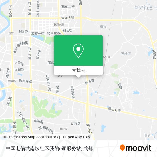中国电信城南坡社区我的e家服务站地图