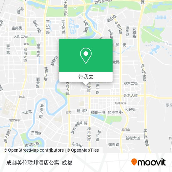 成都英伦联邦酒店公寓地图