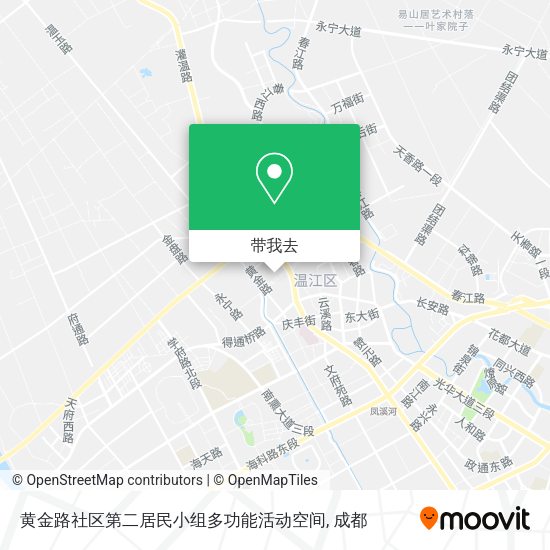 黄金路社区第二居民小组多功能活动空间地图