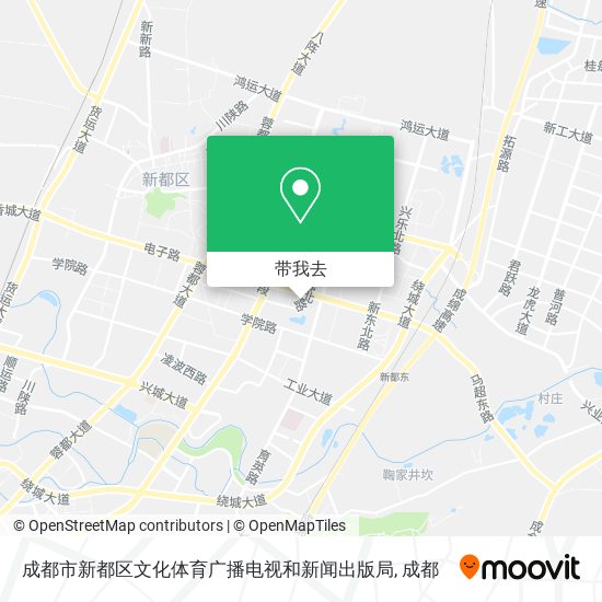 成都市新都区文化体育广播电视和新闻出版局地图