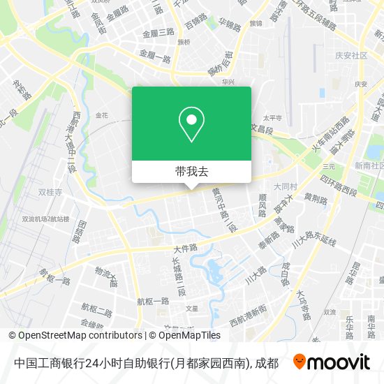 中国工商银行24小时自助银行(月都家园西南)地图