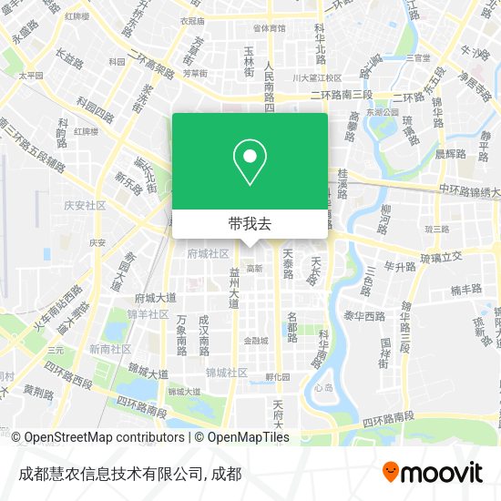 成都慧农信息技术有限公司地图