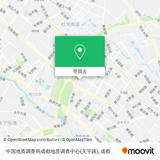 中国地质调查局成都地质调查中心(天宇路)地图