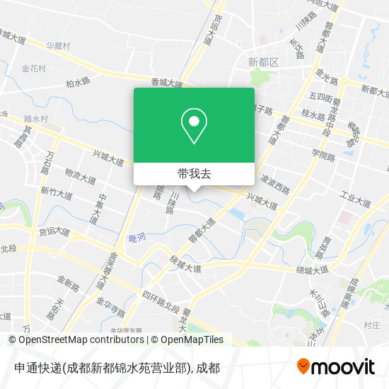 申通快递(成都新都锦水苑营业部)地图