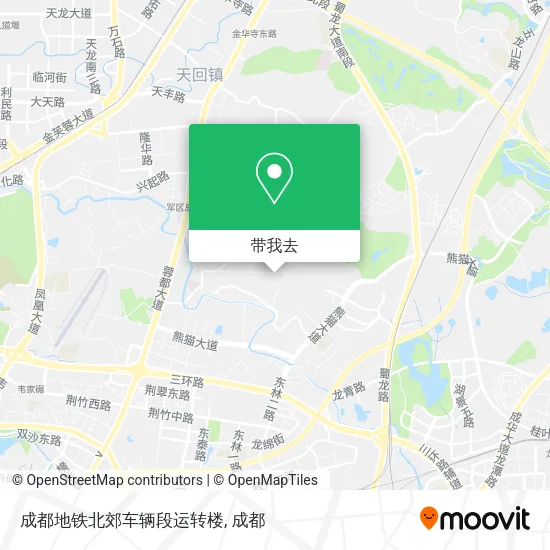 成都地铁北郊车辆段运转楼地图